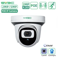 sv3c 2mp ip surveillance camera poe h 265 indoor outdoor security protection camera 2 way audio cctv ip cam for poe nvr camhi
