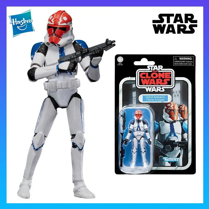 

Hasbro Original Star Wars Vintage Series 332nd Ahsoka's Clone Trooper 3.75inch Movie & Anime Peripherals Gift Model Toys Action