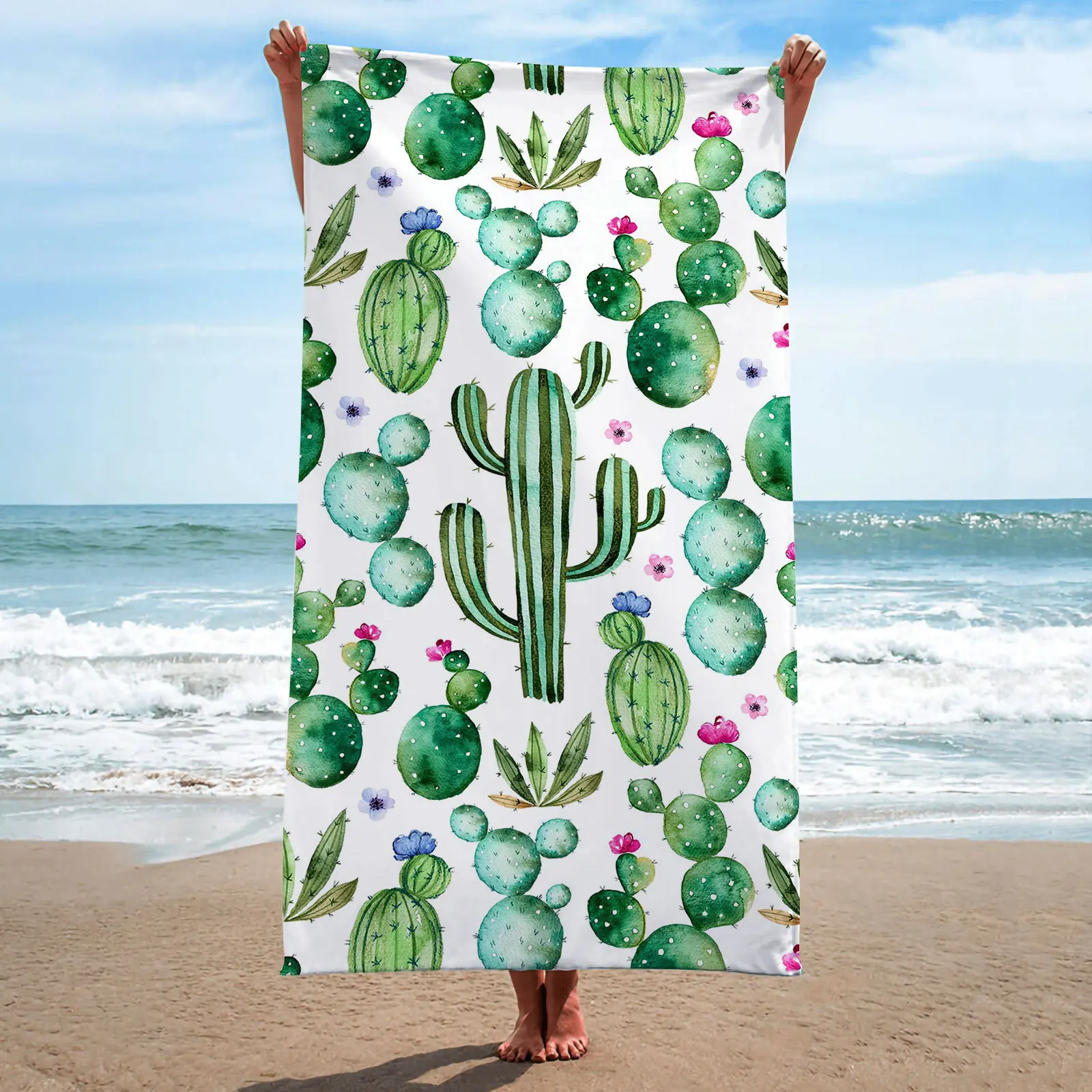 

Cute Llama Alpaca Sand Free Beach Towels Absorbent Oversized Bath Towel Large Hand Towels for Swimming Bathroom Spa Pool