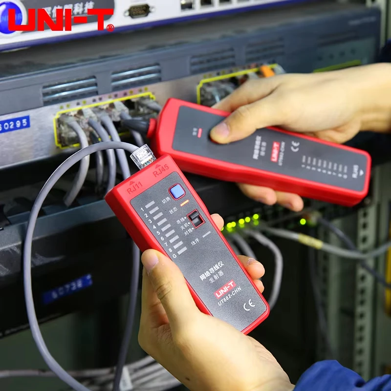 Фото UNI-T UT682 Тестер сетевых проводов Трекер RJ11 RJ45 Wire Line Finder Тестер локальной сети Ручной инструмент для тестирования кабелей для обслуживания сети №3