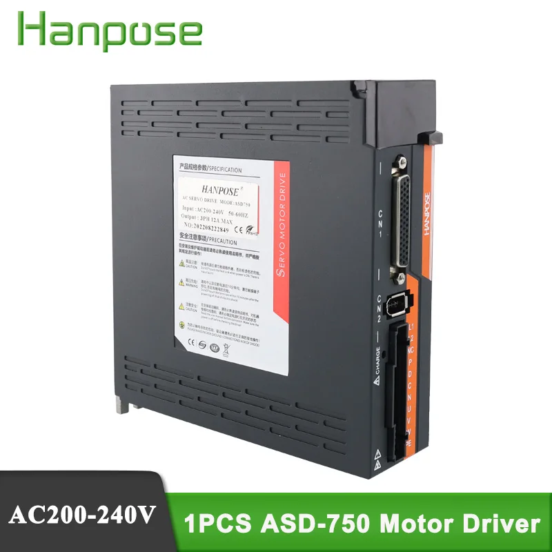 Бесплатная доставка, 1 шт., драйвер серводвигателя ASD750, обновленная модель, контроллер серводвигателя CNC