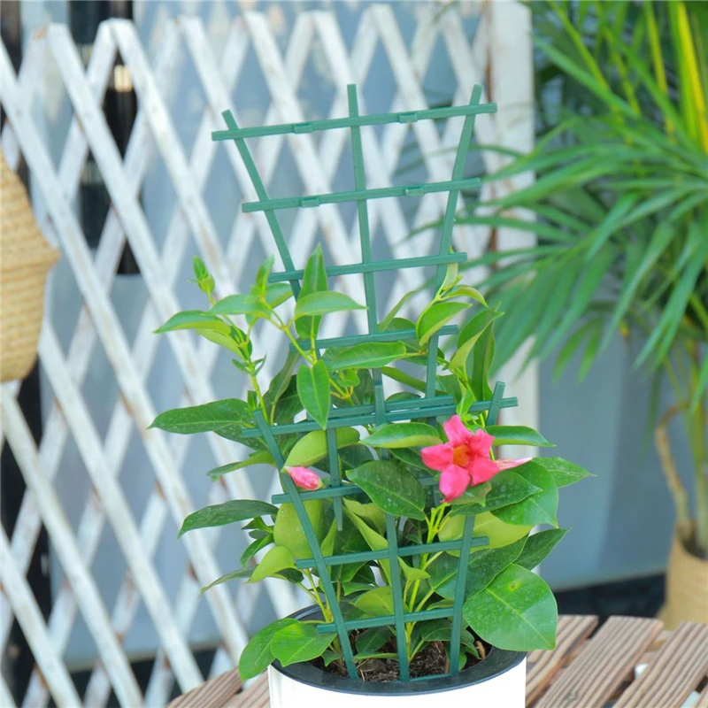 

DIY Plastic Plant Support For Garden Vines Fastener Frame Pot Bracket Shelf Climbing Flower Fixed Plant Growth Direction