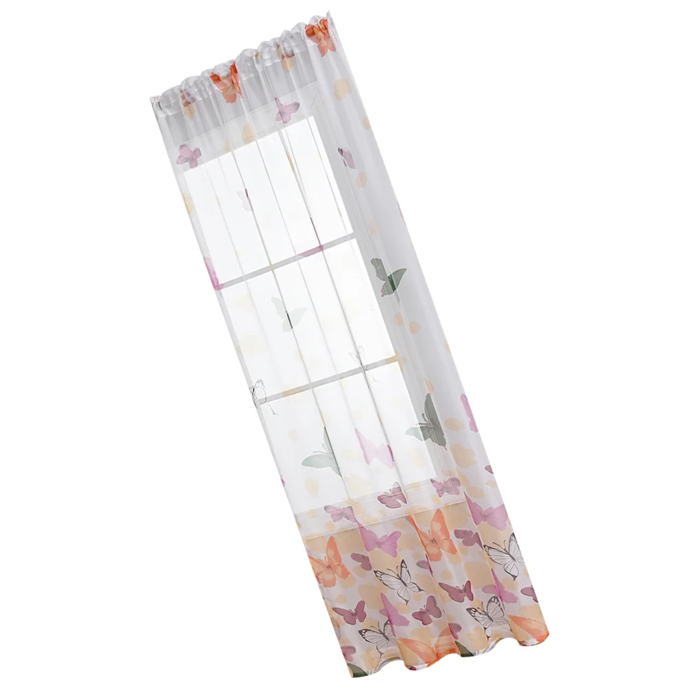 

Transparent Curtains Window Curtains Middle Eastern Decor Pocket Window Screen Curtain Home Polyester Curtain Panel Home Decor