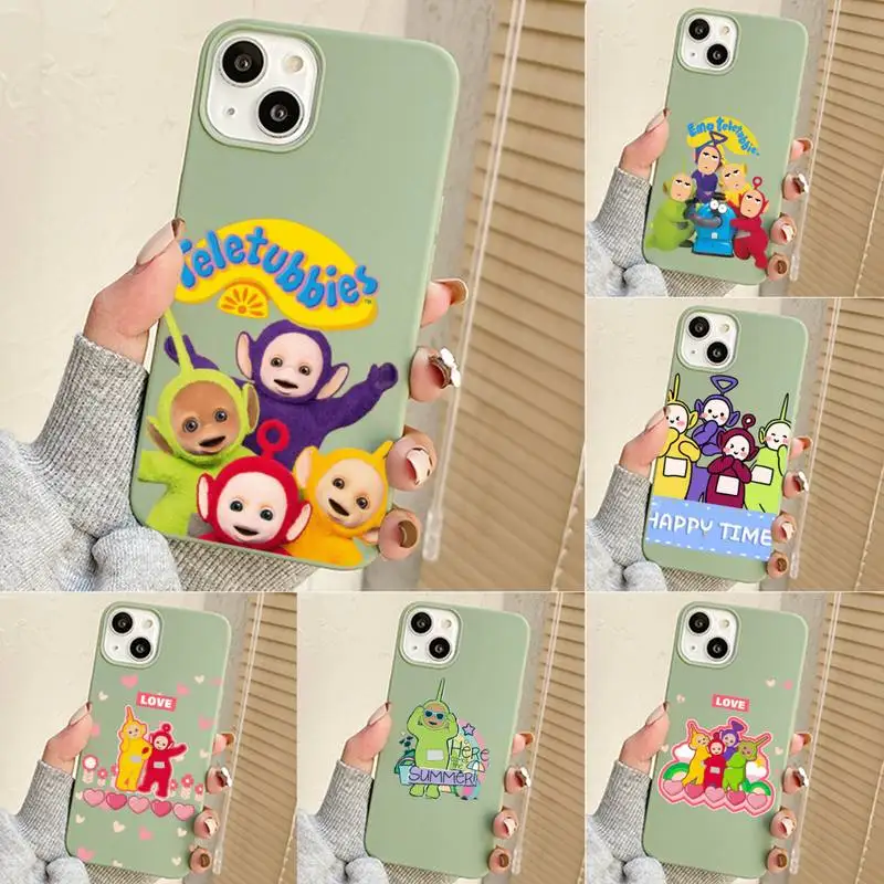 

Cute Teletubbie Phone Case For Iphone 7 8 Plus X Xr Xs 11 12 13 Se2020 Mini Mobile Iphones 14 Pro Max Case