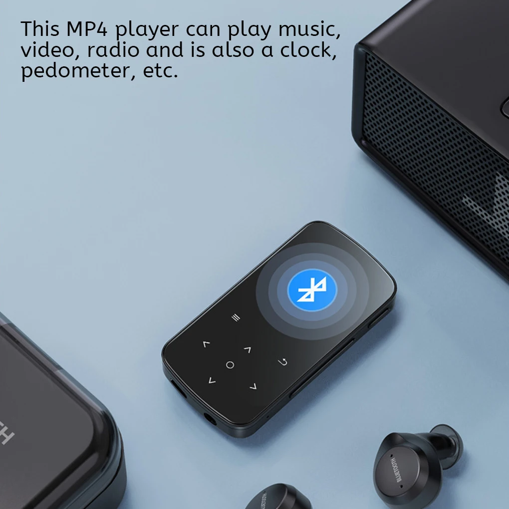 

4-2 портативных mp4-плеера с поддержкой Bluetooth и высоким разрешением, 32 ГБ, музыкальные плееры, диктофон, радио, шагомер, календарь