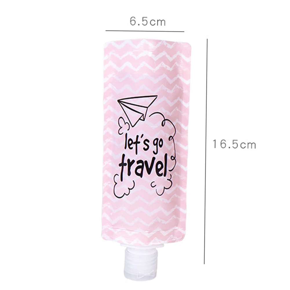 Portable Liquid Dispensing Bag Shampoo Storage Bags Candy Color Lotion Packing Bottles Squeeze Travel Makeup Container