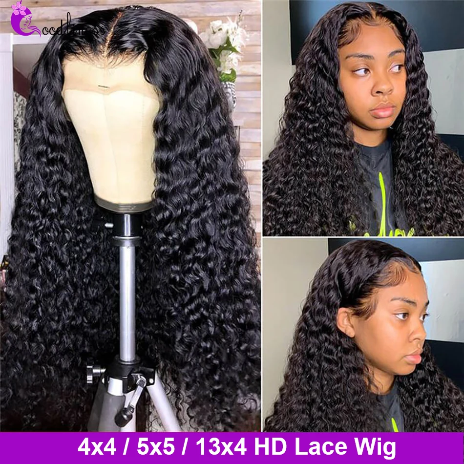 Water Wave Wig 13x4 Lace Frontal Human Hair Wig For Women 30 Inches HD Lace Wig Brazilian Pre Plucked With Baby Hair Remy Wig