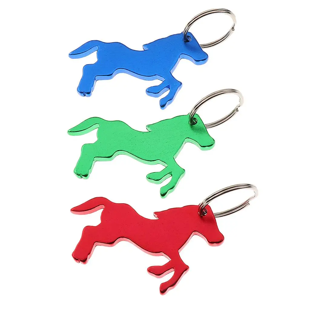 

Horse Pattern Bottle Opener Key Keychain Bag Pendent Novelty Gift