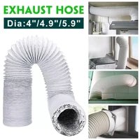 1 5 8m aluminum flexible portable air conditioner exhaust hose kitchen range hood ventilation duct vent tupe hoses dia 100mm