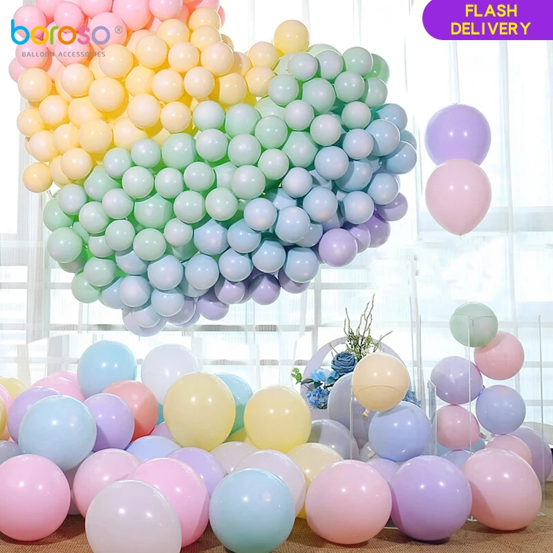 

5/12/18inch Transparent Inflatable Balloons Wedding Happy Birthday Party Decoration 10pcs