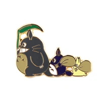 japanese anime comics cute cat enamel pins brooches unusual backpack bags badge fashion lapel jewelry kids friends gifts