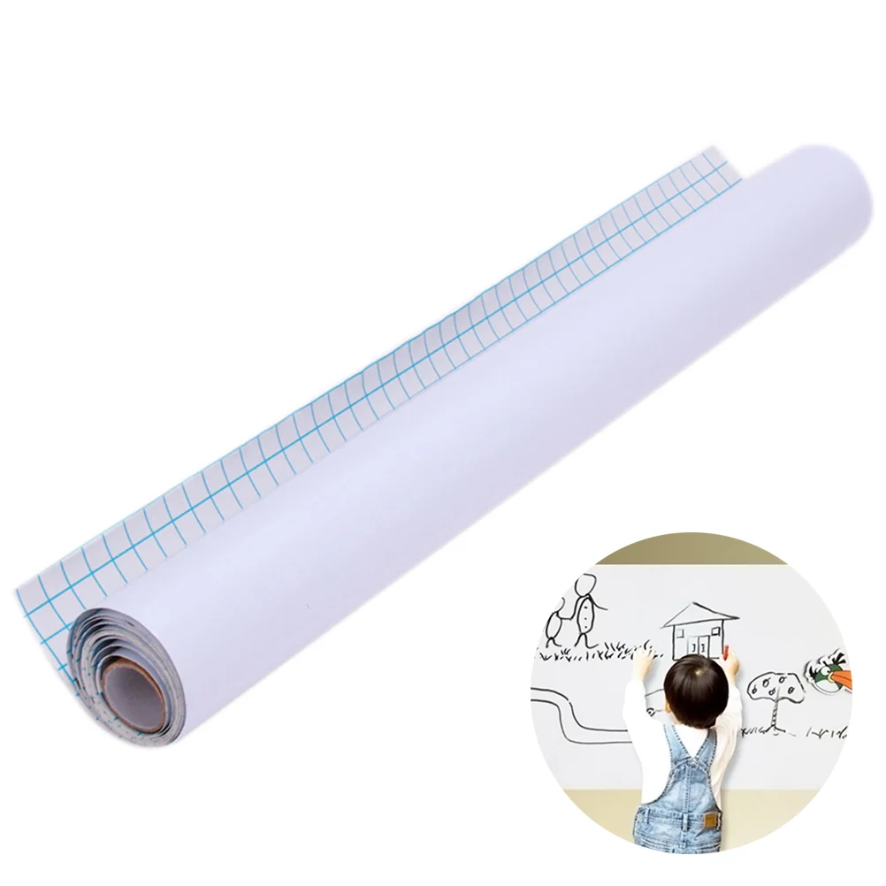 

Blackboard Sticker Roll 45*100cm Chalkboard Wall Sticker Blackboard Decal Chalk Board Paper (White)