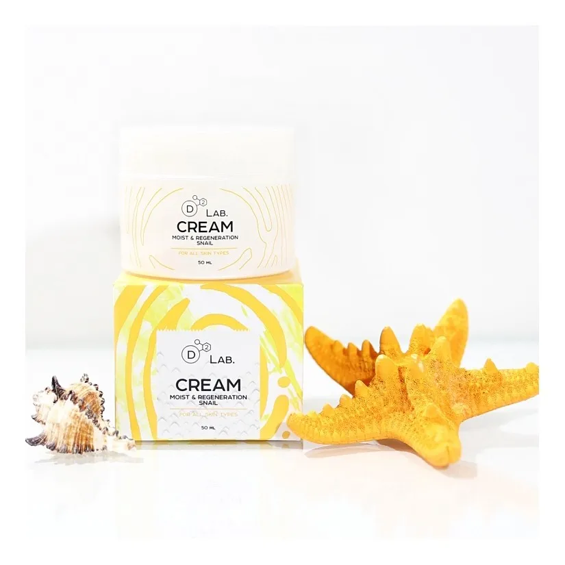 D2 Lab Питательный регенерирующий крем для лица с муцином улитки Cream Moist & Regeneration
