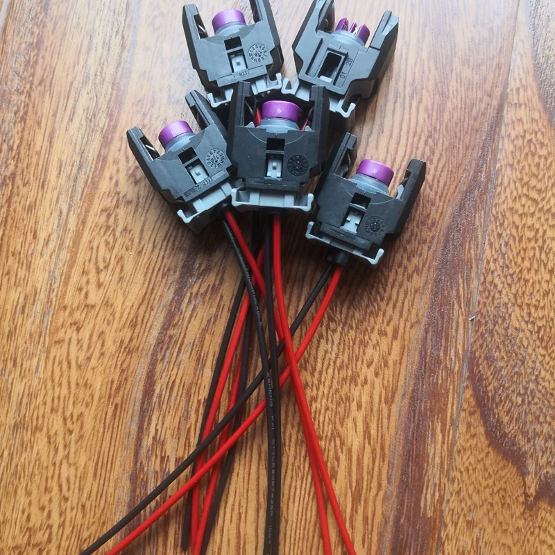 2Pin for Delphi EFI diesel common rail engine H5H6 injector nozzle connector plug For Buick The Great Wall 13816706 with wire - купить по