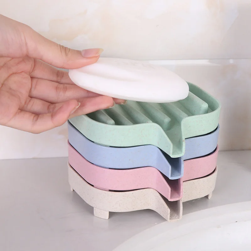 

Bathroom Draining Soap Dish Drainage Soap Box Storage Box Kitchen Tub Sponge Storage Cup Rack Soap Holder Draining 1pc