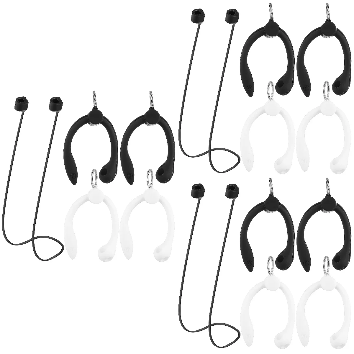 

3 Sets Anti-lost Line Ear Buds Wireless Silicone Anti-lost Strap Earbuds Hook Earbuds Lanyard Silica Gel Earbuds Anti-lost Rope