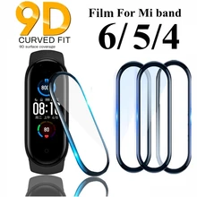 9D Glass for Xiaomi mi band 5 4 6 Soft Screen Protector Protective on Xiami Mi band band5 Miband5 Cover For Xiomi mi band 5 Film