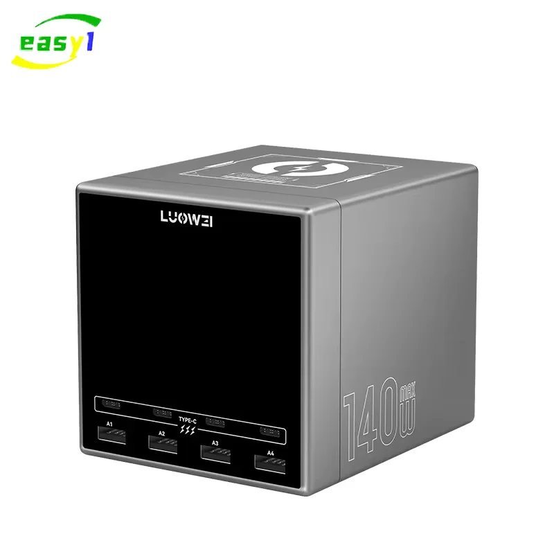 Супер Быстрое Зарядное Устройство Luowei 140 Вт Max PD3.0 Беспроводная Зарядная Станция