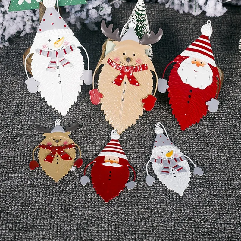 

The New Christmas Wrought Iron Pendant New Year Xmas Tree Decoration Home Decoration DIY Kids Toys Gifts