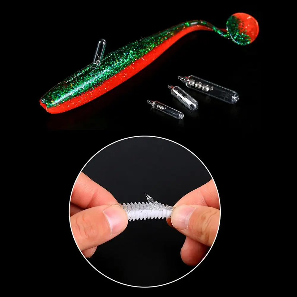 Фото Горячая новинка: Звуковая погремушка для рыбалки Hot Baits Tools – привлекает рыбу, 4 размера, стальные шарики, стеклянные элементы, звуковая погремушка для мягких рыболовных приманок. №2