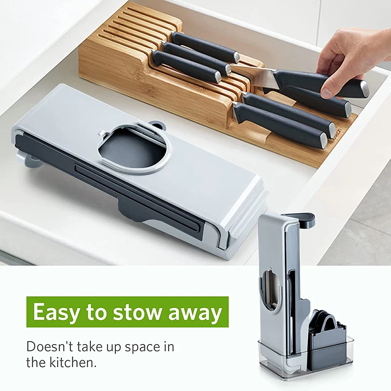 Многофункциональная овощерезка регулируемая толщина мандолина слайсер