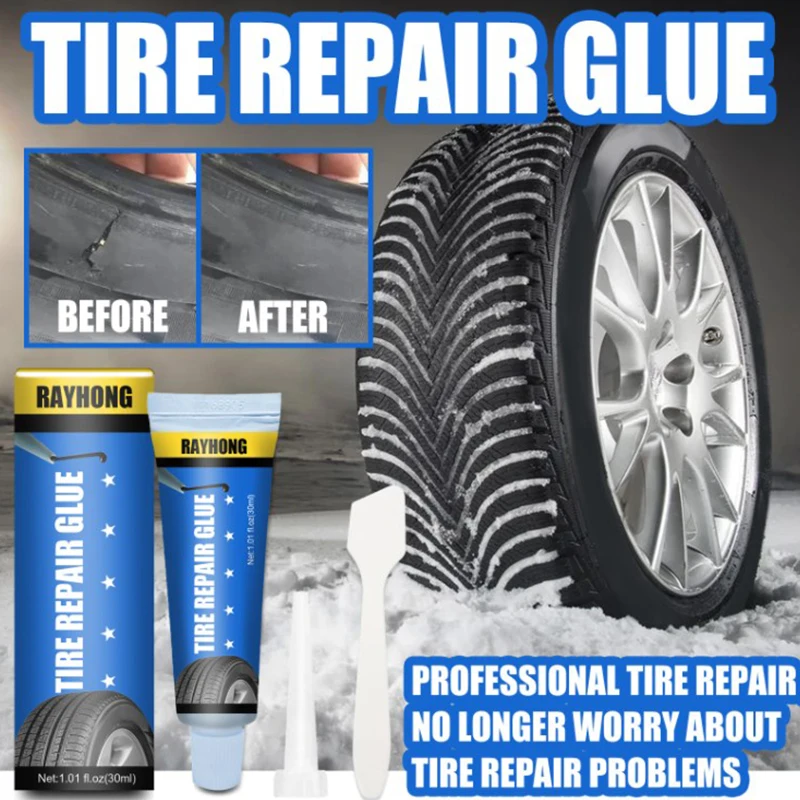 

Черный супер-клей, Ремонт автомобильной резины, семейный набор со скребком, 480S, Автомобильные клеи, герметики для шин, уплотнение оконного д...