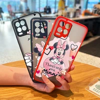 pink mickey mouse disney for oppo realme narzo 50i 50a xt x7 gt neo2 c21y c3 8 8i 7 7i 6 5 pro frosted translucent phone case