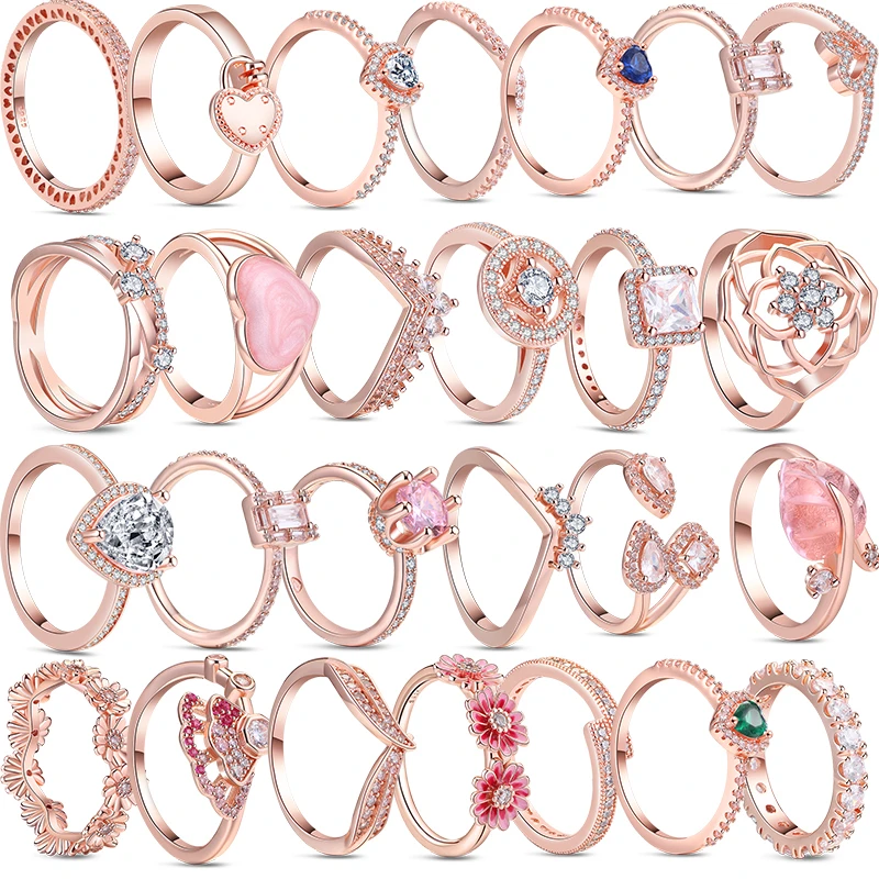 

Женские Классические кольца из серебра 925 пробы, с фианитом