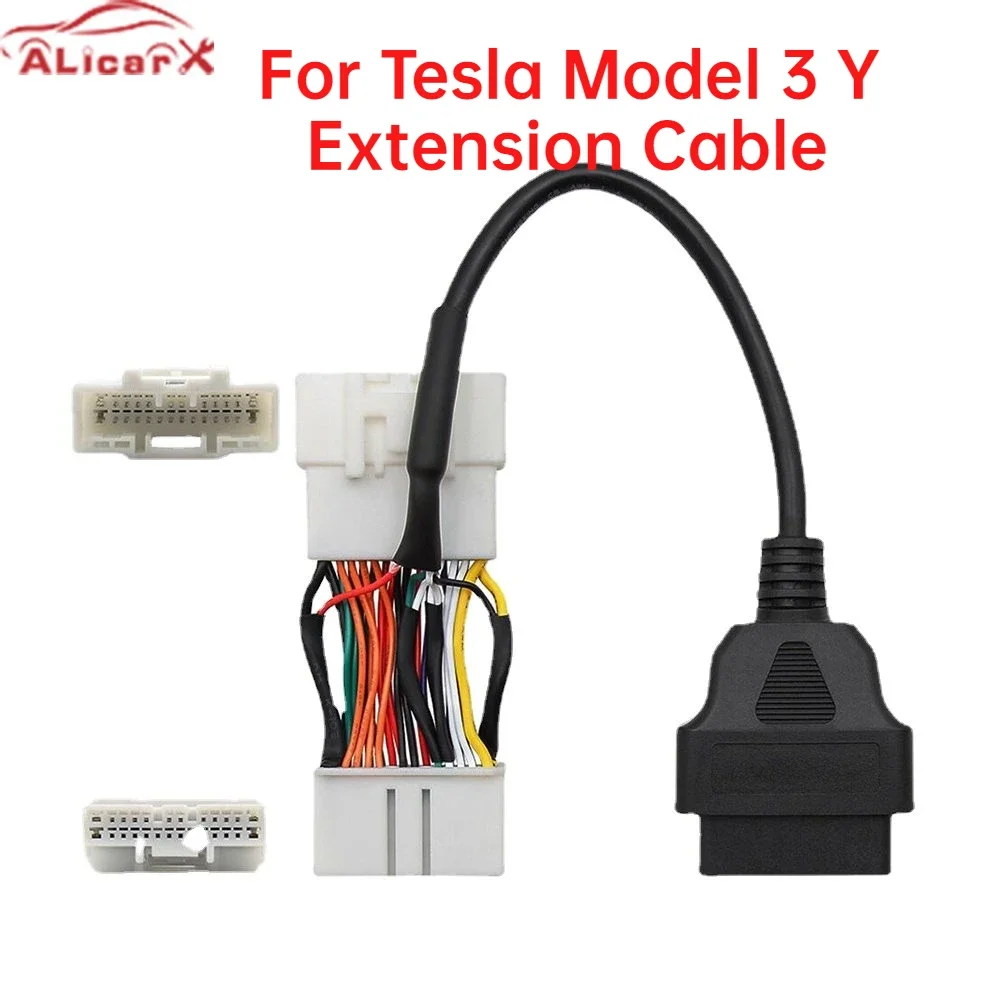 Кабель для Tesla 26Pin адаптер OBD 16Pin автомобильный удлинитель 2019 2020 2021 2022 модель 3Y