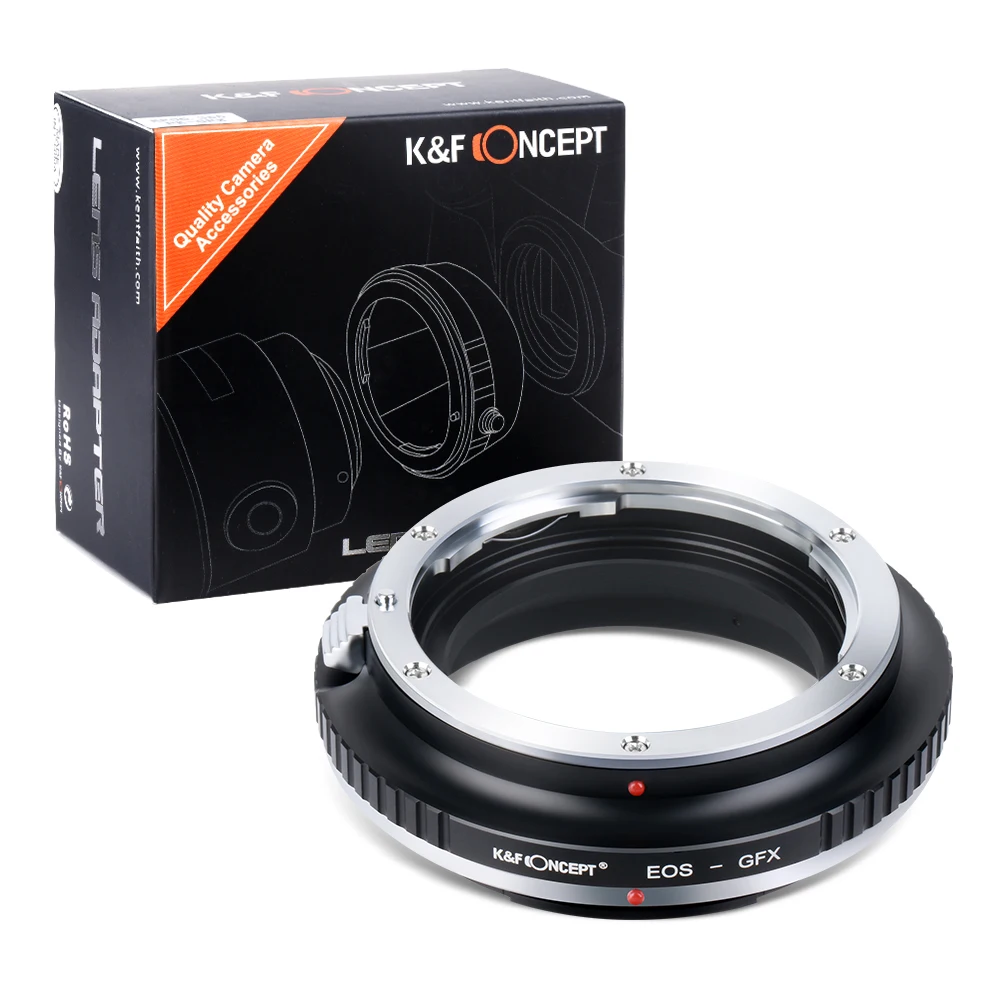 

K&F Concept Lens Adapter For Canon EOS EF EFS Mount Lens to Fuji GFX 50R 50S 50SII 100 100S Camera