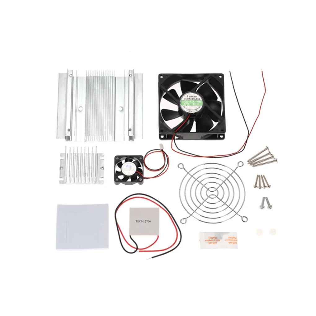 

Aluminum Thermoelectric Air Conditioner Cooling Module Portable Refrigeration Fan Cooler Part Accessories Assembled