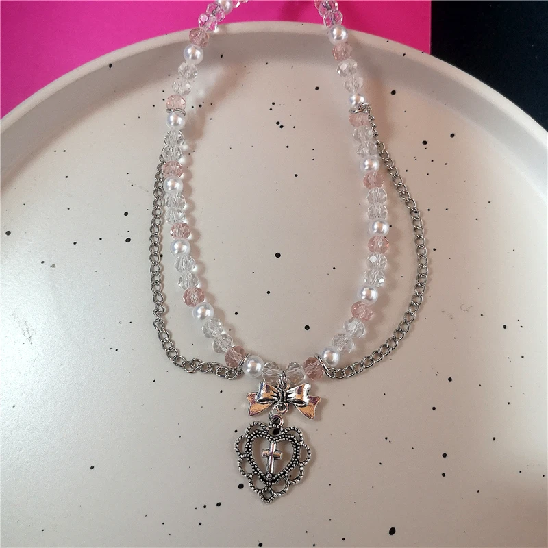 Женское Ожерелье-чокер с жемчужными бусинами в стиле ретро