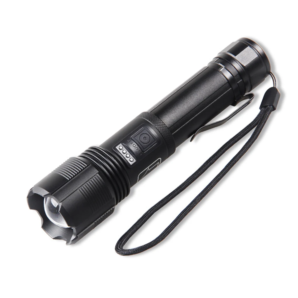 Tybe-C USB Rechargeable Flashlight Anti-slip Waterproof Long Lasting Flashlight for Outdoor Emergency Use