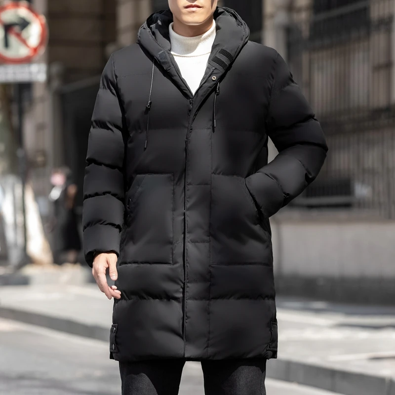 Men's Jacket 2023 New Winter Thick Cotton Jacket Men's Long Casual Jacket Parka Coat Plus Size M-8XL Warm Cotton Jacket for Men
