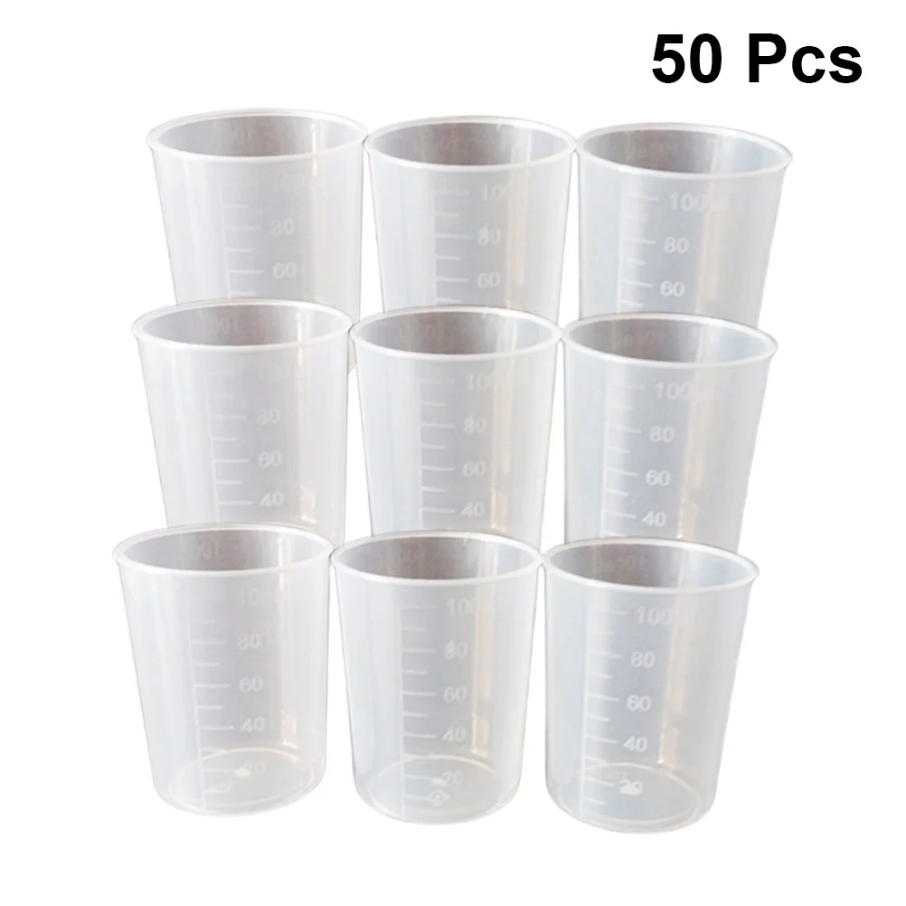 

Measuring Cup Cupsmixing Graduatedresin Liquid Scale Crafts Tumbler Turner Epoxyscales Transparentmultipurpose 100Ml Disposable