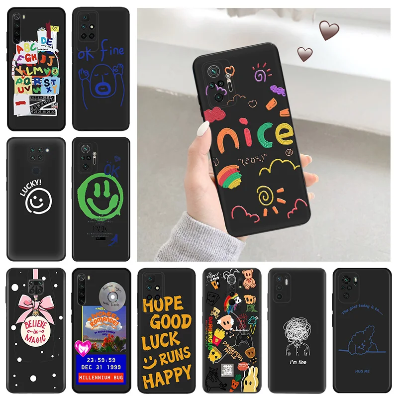 Силиконовый мягкий чехол для телефона Redmi 9c 9a a1 a2 Plus k60 k50 k40 Note 9 Pro 9s 9t 8 8t 7 cc9 OK Fine Man