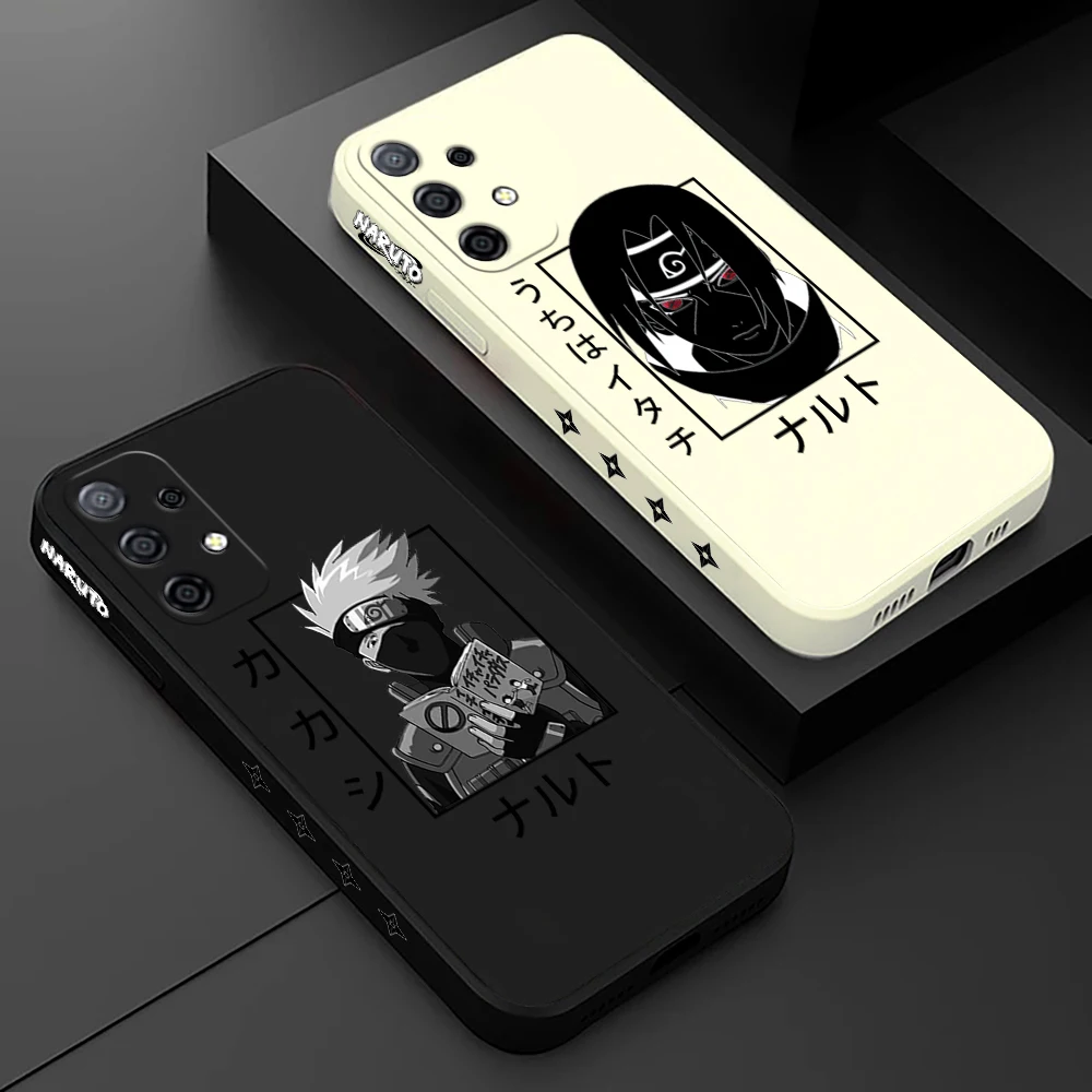 

Naruto Itachi Sasuke Kakashi Silicone Case For Samsung A53 A50 A12 A22S A52 A52S A51 A72 A71 A32 A22 A30 A21S A12 A02S A11 5G