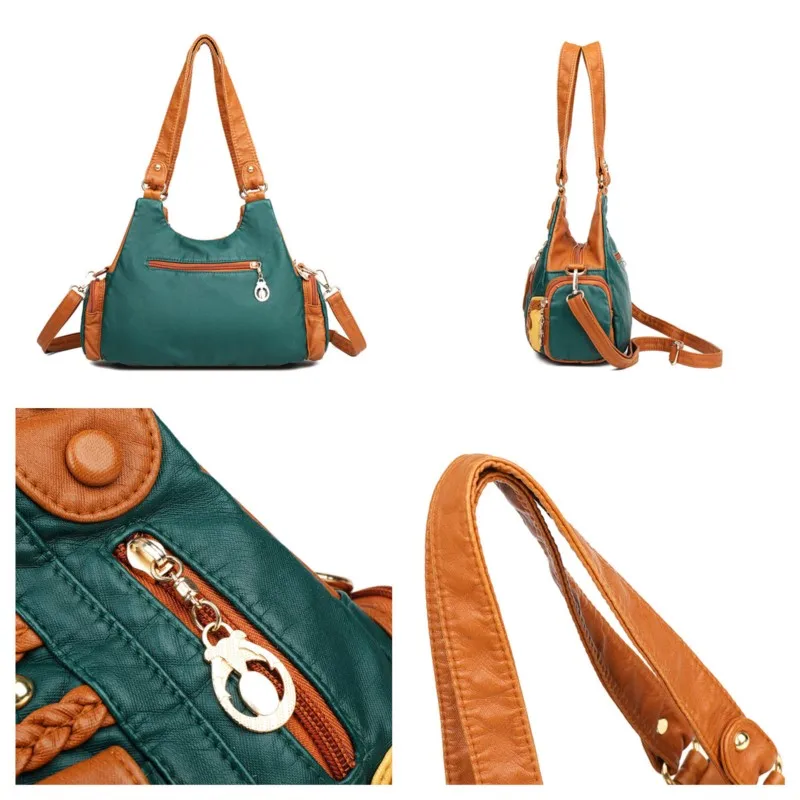 Luxury Designer Bags Women Leather Crossbody Bags For Women Sac Tendance Handbags Shoulder Bags Messenger Female Purse Bolsos