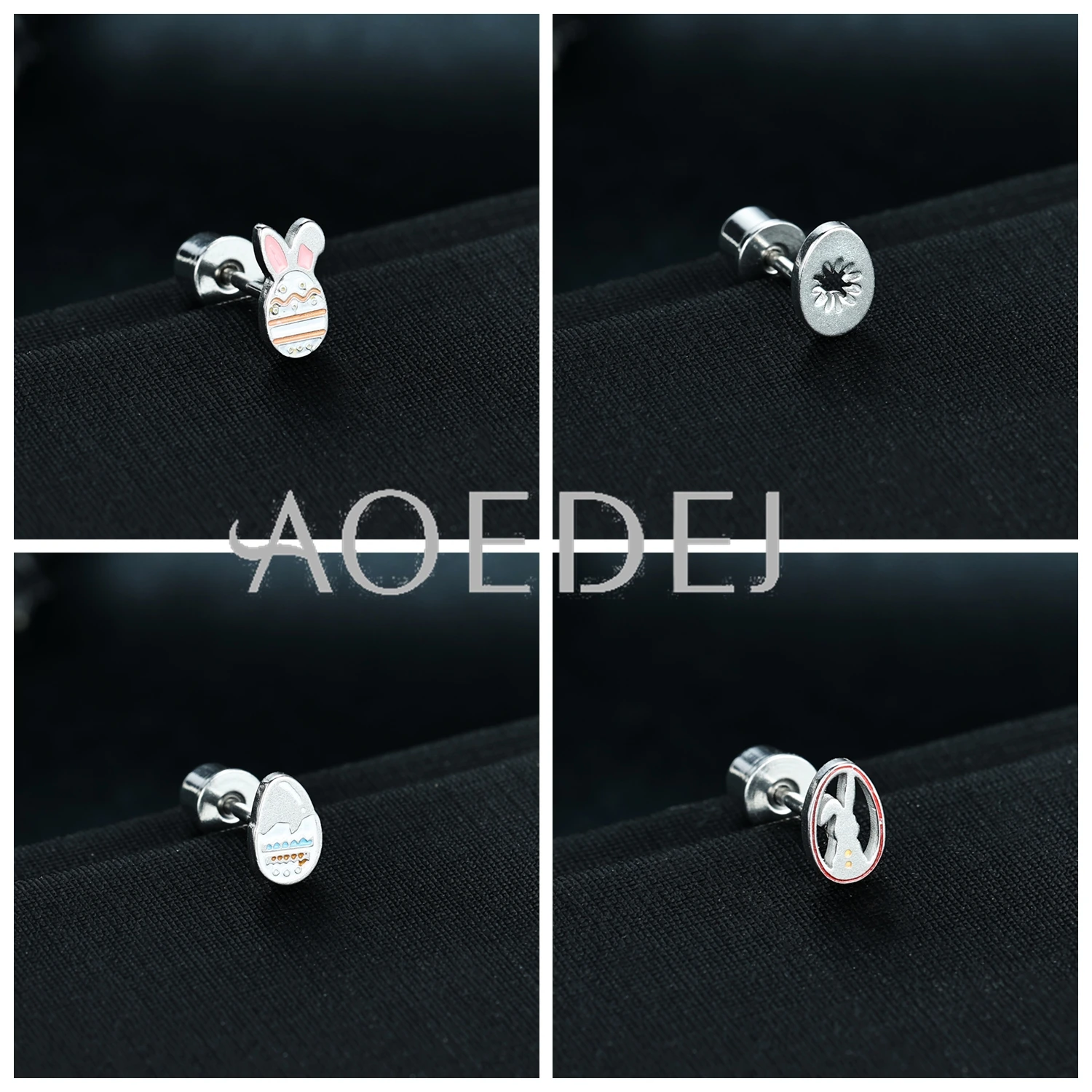 AOEDEJ 1 шт. 20 г серьги-гвоздики из нержавеющей стали женские милые пасхальные яйца
