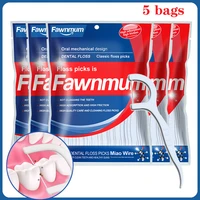 500pcs dental floss flosser picks toothpicks teeth stick interdental brush tooth cleaning dental floss pick oral care