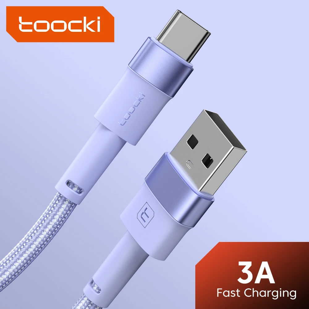 

Toocki 3A USB Type C Cable Fast Charging Cable Type C Data Cord Wire For Xiaomi pro Huawei Realme Redmi Oneplus Samsung Poco
