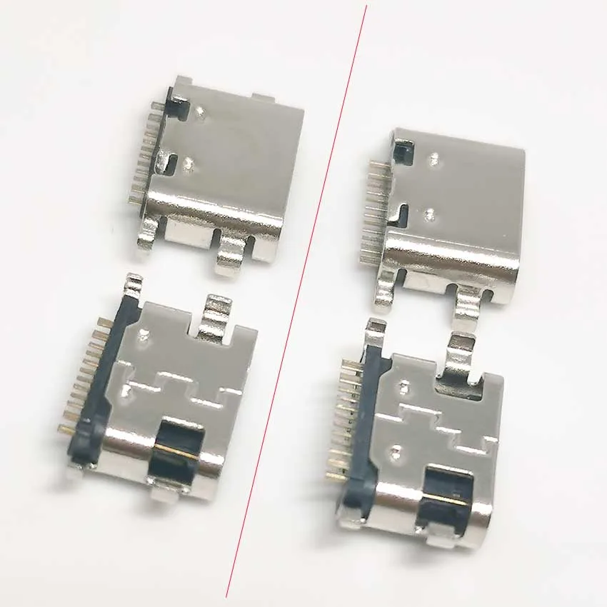

10Pcs/Lot Micro Usb Jack 3.1 Type-C 16Pin Smd 90 Degree Female Connector For Mobile Phone Charging Port Charging Socket