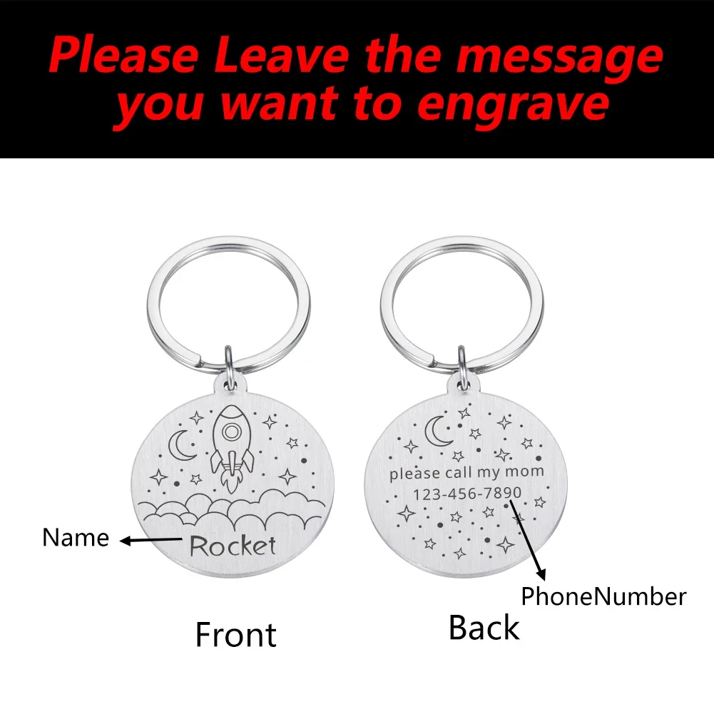 Персонализированная бирка для собак идентификационная домашних животных с