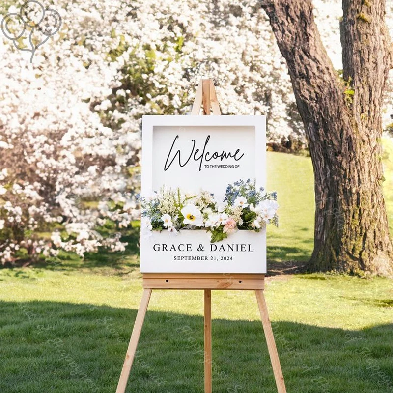 Цветочная коробка приветственная вывеска мозаичная доска пенопластовая для