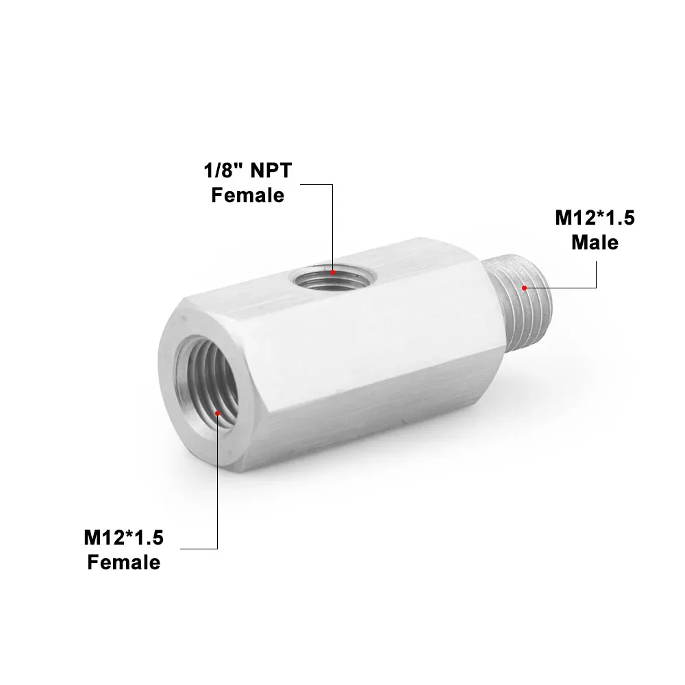 

1 шт. автомобильный датчик давления масла, стальное боковое отверстие, 1/8 "NNPT, внутренняя резьба M12 M10 M14 1/8NPT 1/4NPT, интерфейсный адаптер манометра