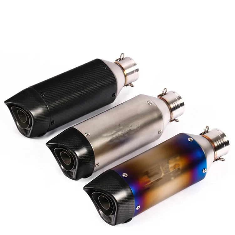 

For MT07 R1 ER6N CBR250R Motorcycle Exhaust Modified Muffler Pipe Scooter Pit Bike Dirt Motocross for Nmax Tmax530 Msx125