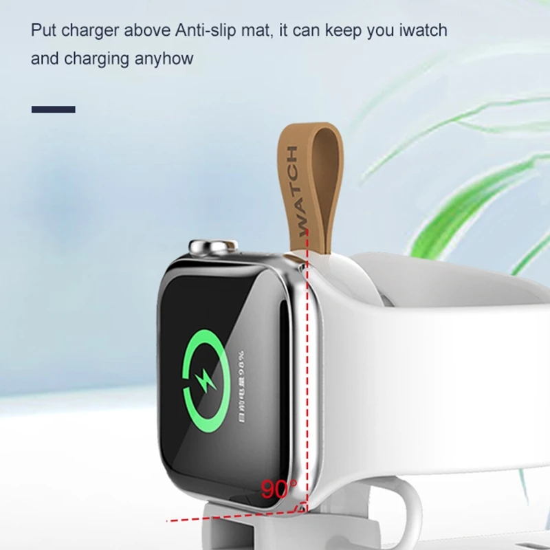 

Магнитное зарядное устройство, Портативная подставка, USB-кабель для зарядки Apple Iwatch серии 1/2/3/4/5/6/7, док-станция K5DB