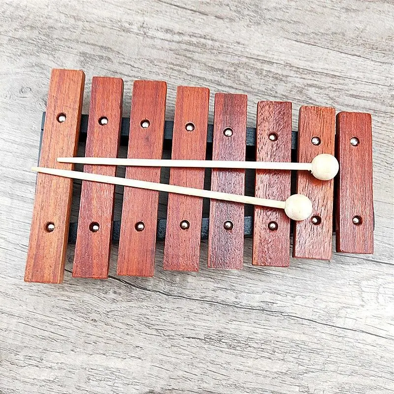 

8 Keys Xylophone for Beginners Handmade Portable Children Early Education Toys Creative Wooden Orff Musical Instruments 2022 New