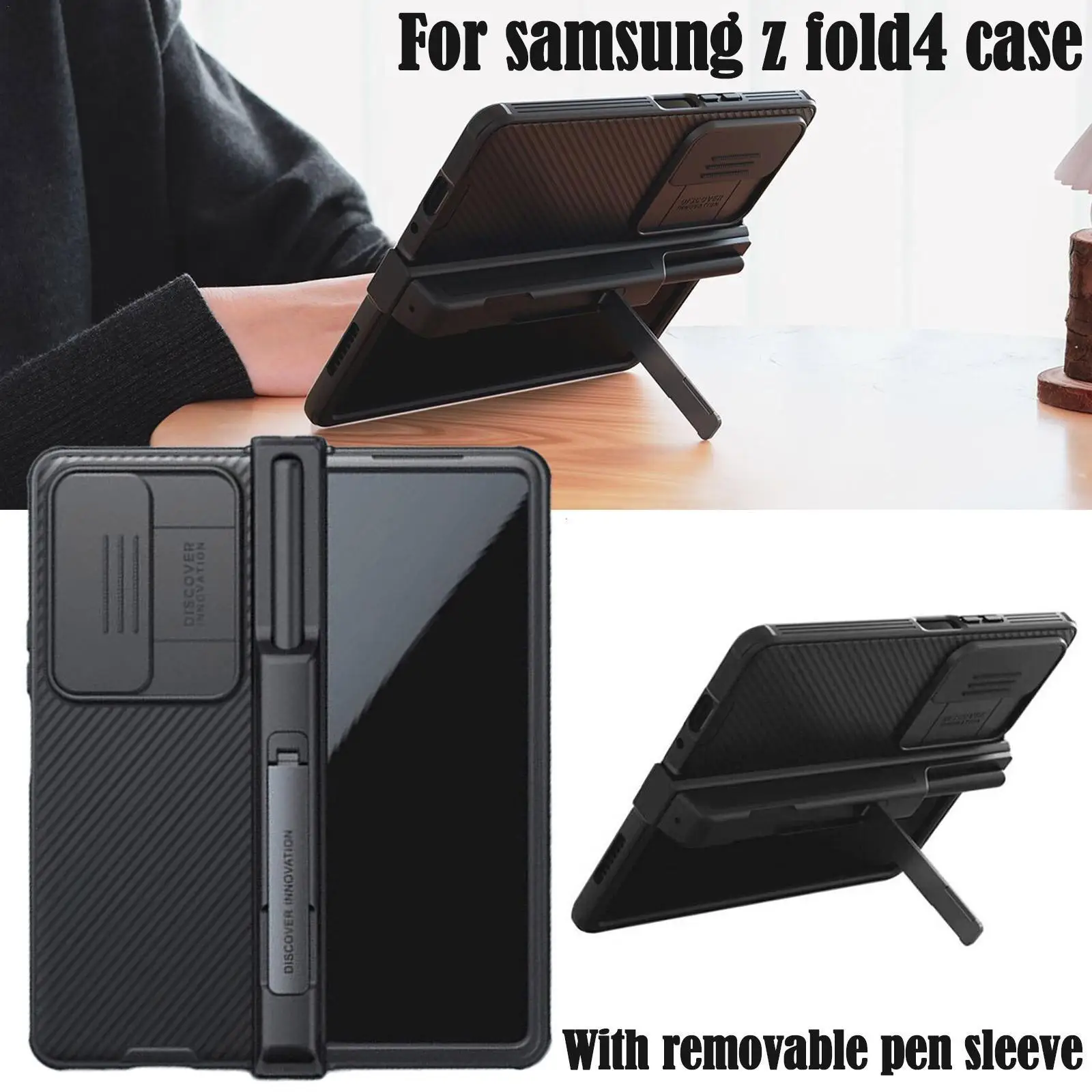 

For Samsung Galaxy Z Fold4 Case NILLKIN CamShield Pro Slide Camera Folding Case TPU PC Protection Cover For Samsung Z Fold 4 5G