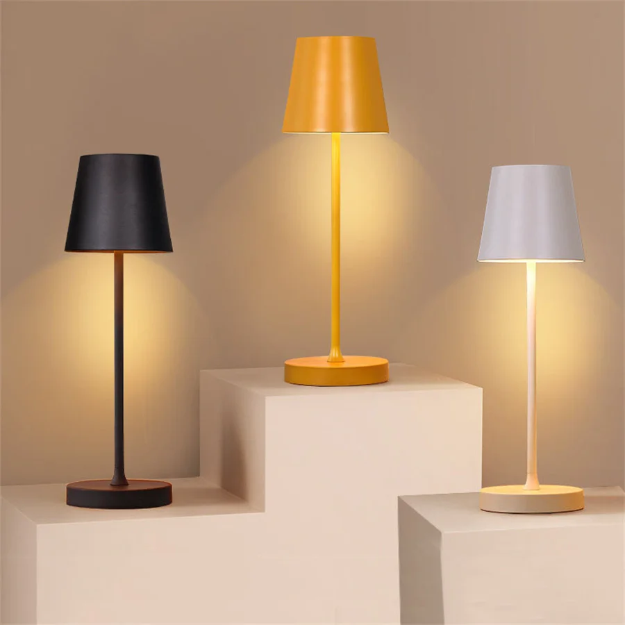 

Nordic Rechargeable Led Table Lamp Touch Sensor Study Living Room Reading Night Light Dimmable Bedroom Bedside Desktop Light